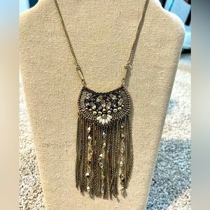 Long gold statement necklace - Stella & Dot